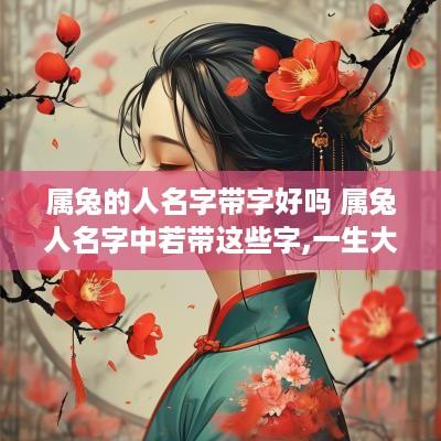 属兔的人名字带字好吗 属兔人名字中若带这些字,一生大富大贵