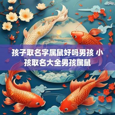 孩子取名字属鼠好吗男孩 小孩取名大全男孩属鼠