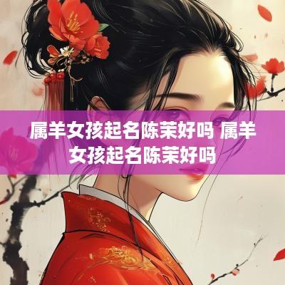 属羊女孩起名陈茉好吗 属羊女孩起名陈茉好吗