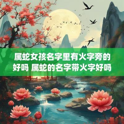 属蛇女孩名字里有火字旁的好吗 属蛇的名字带火字好吗