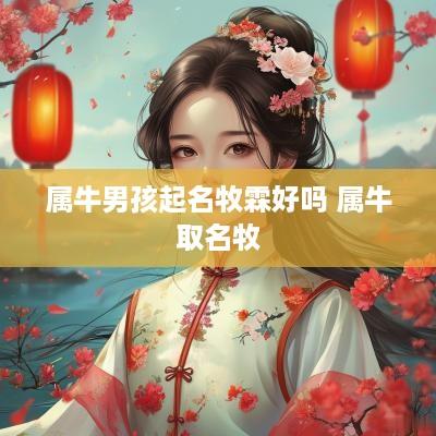 属牛男孩起名牧霖好吗 属牛取名牧