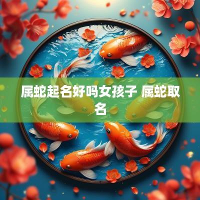 属蛇起名好吗女孩子 属蛇取名