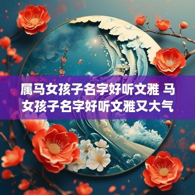 属马女孩子名字好听文雅 马女孩子名字好听文雅又大气的