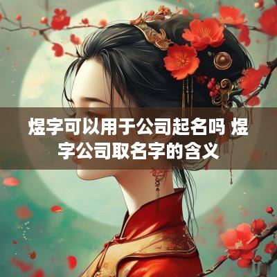 煜字可以用于公司起名吗 煜字公司取名字的含义