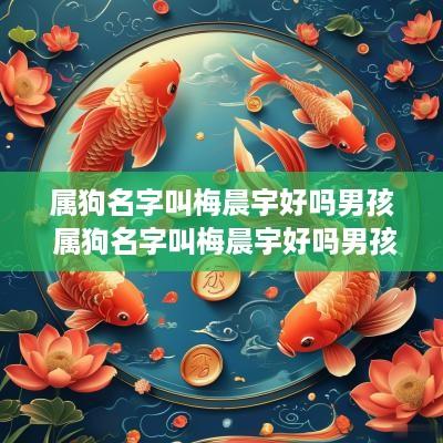 属狗名字叫梅晨宇好吗男孩 属狗名字叫梅晨宇好吗男孩