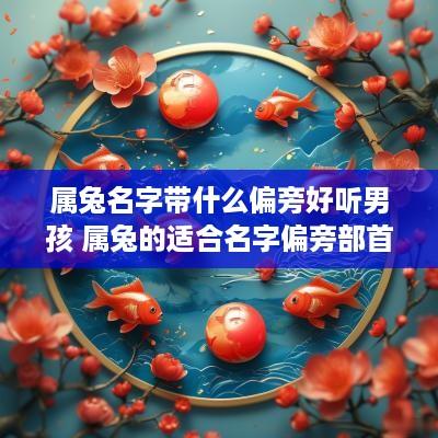 属兔名字带什么偏旁好听男孩 属兔的适合名字偏旁部首