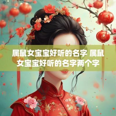 属鼠女宝宝好听的名字 属鼠女宝宝好听的名字两个字