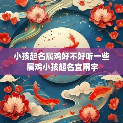 小孩起名属鸡好不好听一些 属鸡小孩起名宜用字