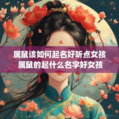 属鼠该如何起名好听点女孩 属鼠的起什么名字好女孩