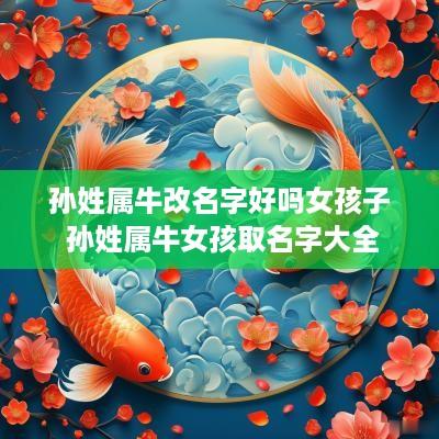 孙姓属牛改名字好吗女孩子 孙姓属牛女孩取名字大全