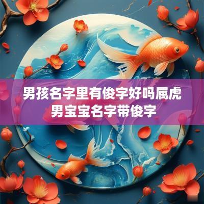 男孩名字里有俊字好吗属虎 男宝宝名字带俊字