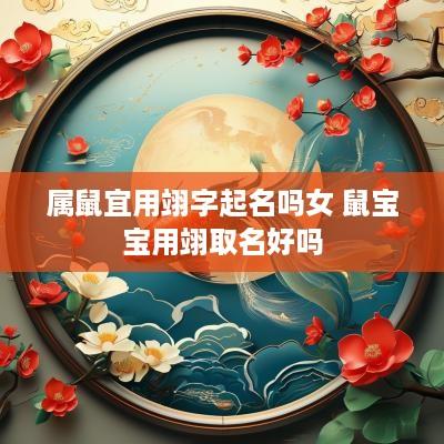 属鼠宜用翊字起名吗女 鼠宝宝用翊取名好吗