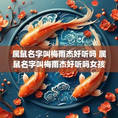 属鼠名字叫梅雨杰好听吗 属鼠名字叫梅雨杰好听吗女孩