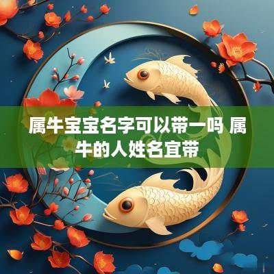 属牛宝宝名字可以带一吗 属牛的人姓名宜带