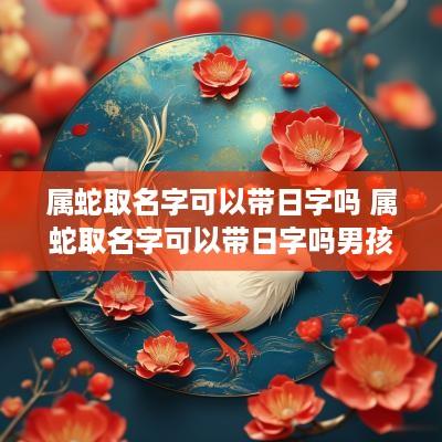 属蛇取名字可以带日字吗 属蛇取名字可以带日字吗男孩
