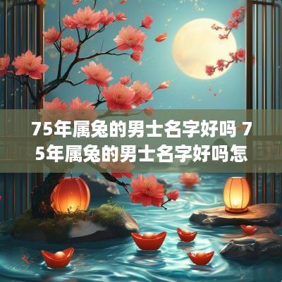 75年属兔的男士名字好吗 75年属兔的男士名字好吗怎么取