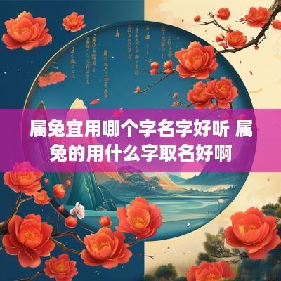属兔宜用哪个字名字好听 属兔的用什么字取名好啊
