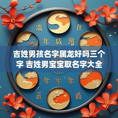 吉姓男孩名字属龙好吗三个字 吉姓男宝宝取名字大全