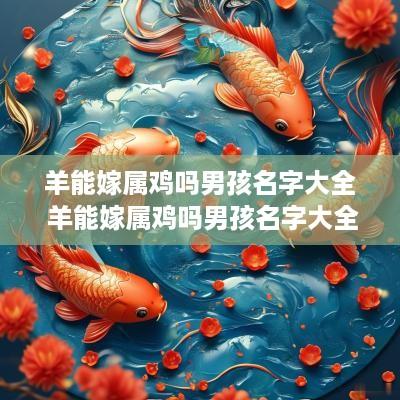 羊能嫁属鸡吗男孩名字大全 羊能嫁属鸡吗男孩名字大全集