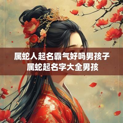 属蛇人起名霸气好吗男孩子 属蛇起名字大全男孩