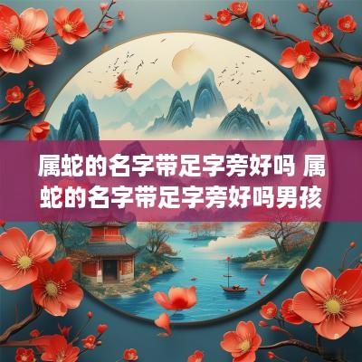 属蛇的名字带足字旁好吗 属蛇的名字带足字旁好吗男孩
