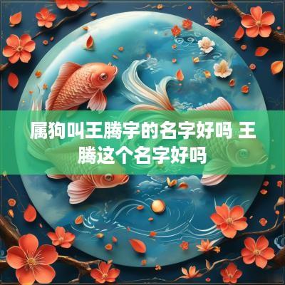 属狗叫王腾宇的名字好吗 王腾这个名字好吗