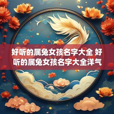 好听的属兔女孩名字大全 好听的属兔女孩名字大全洋气