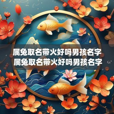 属兔取名带火好吗男孩名字 属兔取名带火好吗男孩名字大全