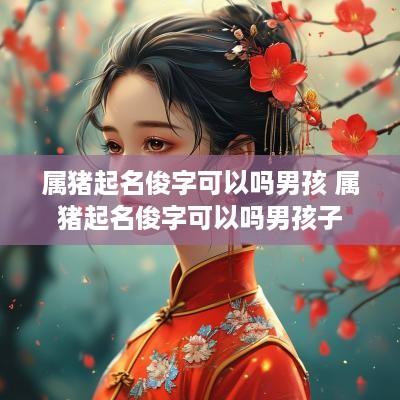 属猪起名俊字可以吗男孩 属猪起名俊字可以吗男孩子
