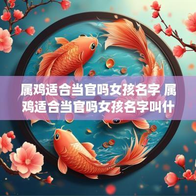 属鸡适合当官吗女孩名字 属鸡适合当官吗女孩名字叫什么