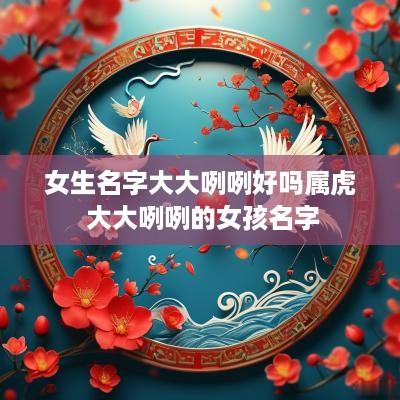 女生名字大大咧咧好吗属虎 大大咧咧的女孩名字