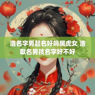浩名字男起名好吗属虎女 浩取名男孩名字好不好
