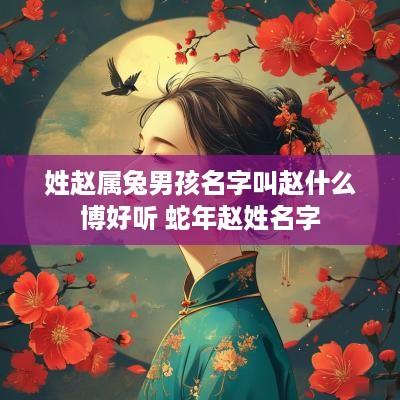 姓赵属兔男孩名字叫赵什么博好听 蛇年赵姓名字