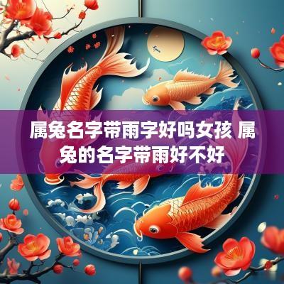 属兔名字带雨字好吗女孩 属兔的名字带雨好不好