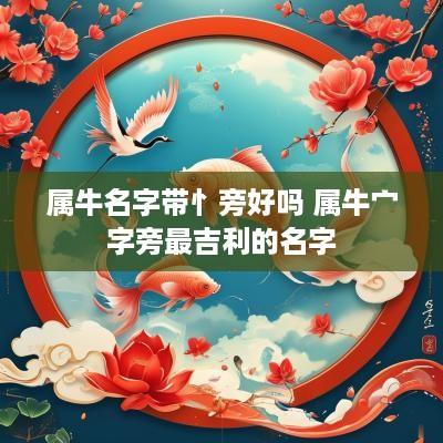 属牛名字带忄旁好吗 属牛宀字旁最吉利的名字