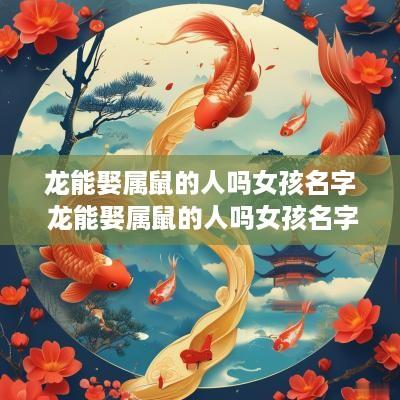 龙能娶属鼠的人吗女孩名字 龙能娶属鼠的人吗女孩名字大全