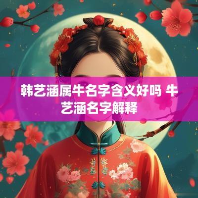 韩艺涵属牛名字含义好吗 牛艺涵名字解释