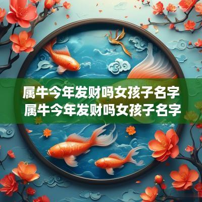 属牛今年发财吗女孩子名字 属牛今年发财吗女孩子名字大全