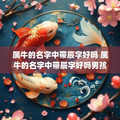 属牛的名字中带辰字好吗 属牛的名字中带辰字好吗男孩
