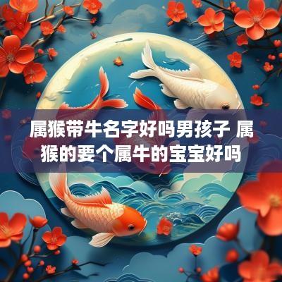 属猴带牛名字好吗男孩子 属猴的要个属牛的宝宝好吗