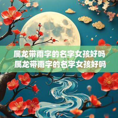 属龙带雨字的名字女孩好吗 属龙带雨字的名字女孩好吗