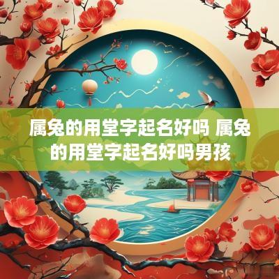 属兔的用堂字起名好吗 属兔的用堂字起名好吗男孩