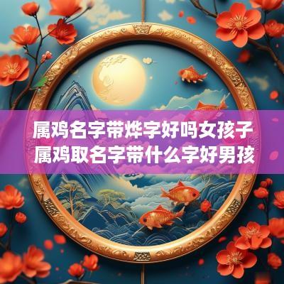 属鸡名字带烨字好吗女孩子 属鸡取名字带什么字好男孩