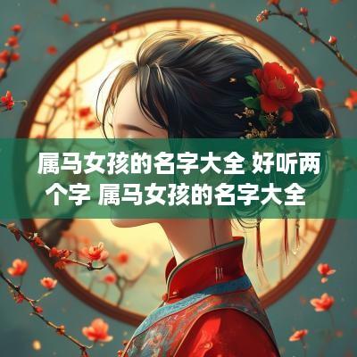 属马女孩的名字大全 好听两个字 属马女孩的名字大全 好听两个字