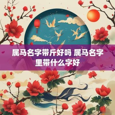 属马名字带斤好吗 属马名字里带什么字好