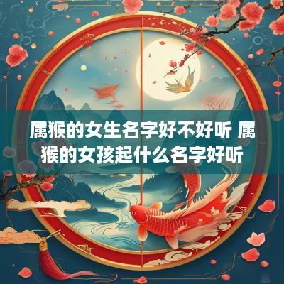 属猴的女生名字好不好听 属猴的女孩起什么名字好听