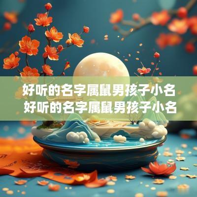 好听的名字属鼠男孩子小名 好听的名字属鼠男孩子小名叫什么