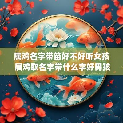 属鸡名字带笛好不好听女孩 属鸡取名字带什么字好男孩