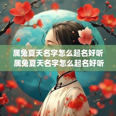 属兔夏天名字怎么起名好听 属兔夏天名字怎么起名好听点