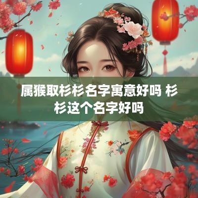 属猴取杉杉名字寓意好吗 杉杉这个名字好吗